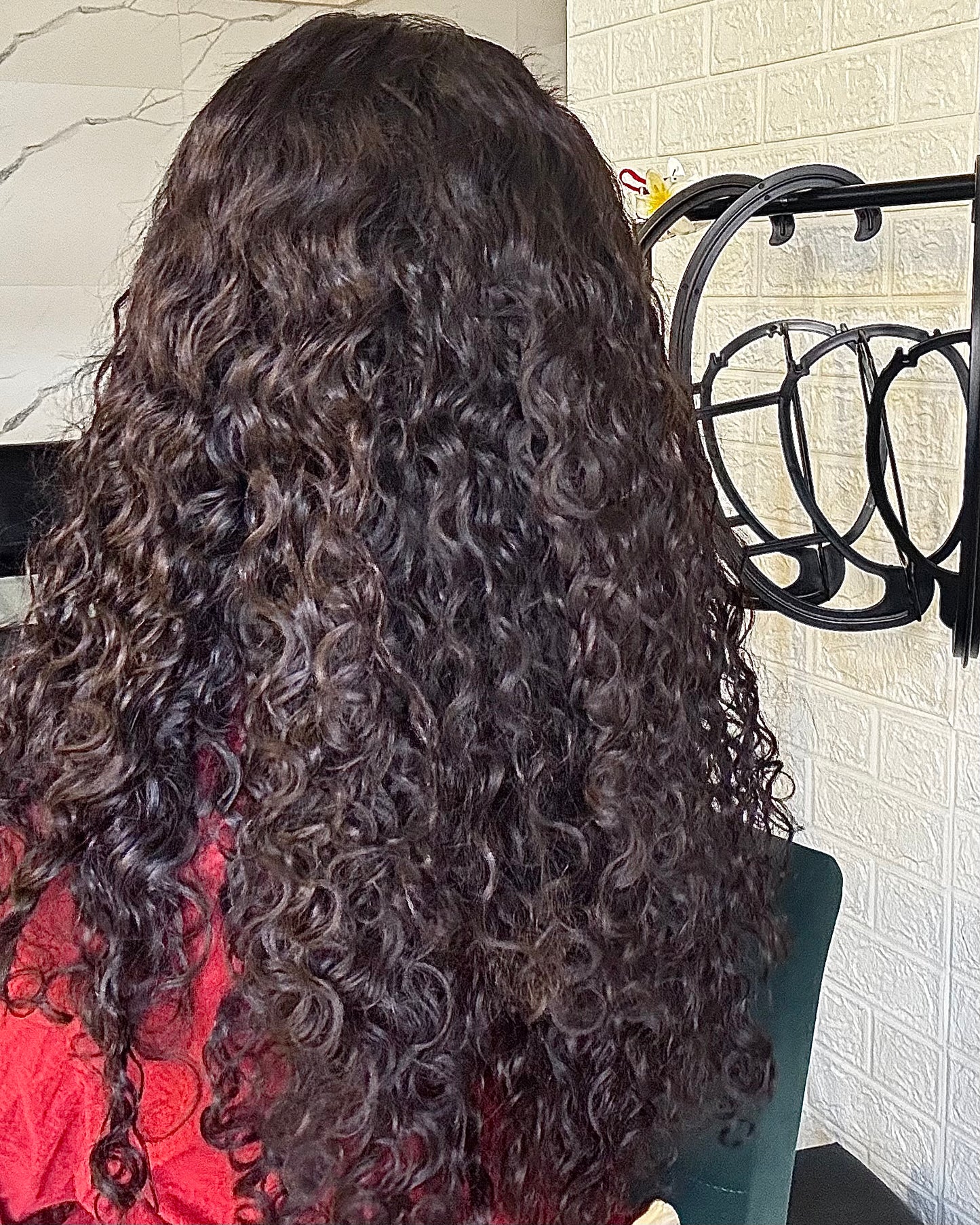 Deep curly wig invisible hairline